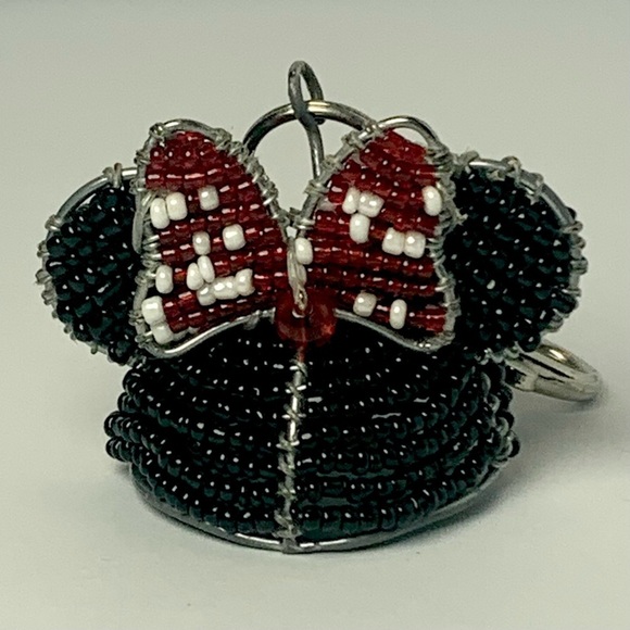 Vintage Handmade Minnie Mouse Ears Keychain - Picture 3 of 8